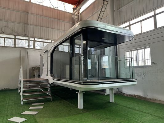 Multifunción de alta moda de lujo Casas pequeñas Prefabricadas Móvil cápsula espacial personalizada tamaño 2 dormitorio contenedor hogar