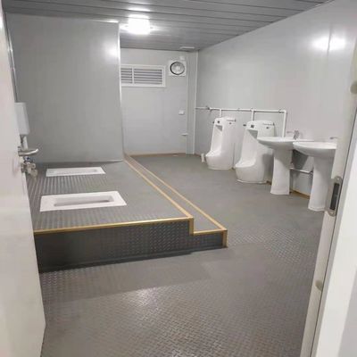 Portátil WC Inodoro Puerta de seguridad Usado Inodoro móvil móvil temporal con accesorios Prefabricado Conjunto transpirable