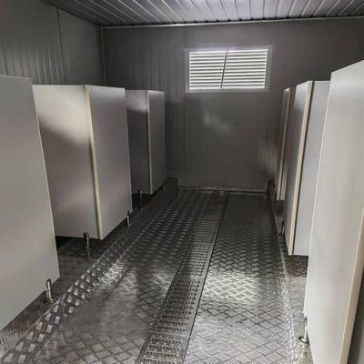 Portátil WC Inodoro Puerta de seguridad Usado Inodoro móvil móvil temporal con accesorios Prefabricado Conjunto transpirable
