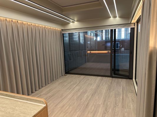 Multifunción de alta moda de lujo Casas pequeñas Prefabricadas Móvil cápsula espacial personalizada tamaño 2 dormitorio contenedor hogar