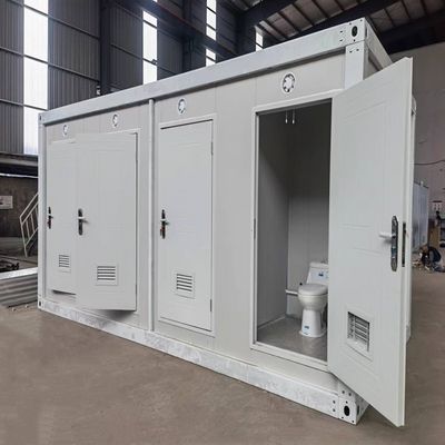 Moderno estilo panel de sándwich multifuncional inodoro portátil ducha móvil con electricidad estándar local