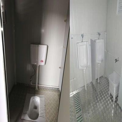 Moderno estilo panel de sándwich multifuncional inodoro portátil ducha móvil con electricidad estándar local