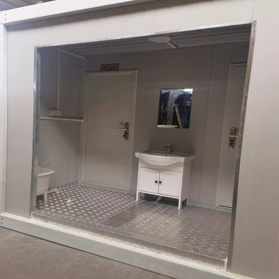Lista final 20 40 pies listo hecho portátil móvil moderno pequeño contenedor plegable prefabricado inodoro con accesorios bolsa de basura