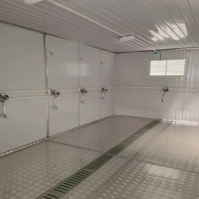 Baños públicos modulares móviles a medida Baño de lavado de manos Baño de baño de pedestal Bloque prefab Contenedor de ablución Ducha para eventos