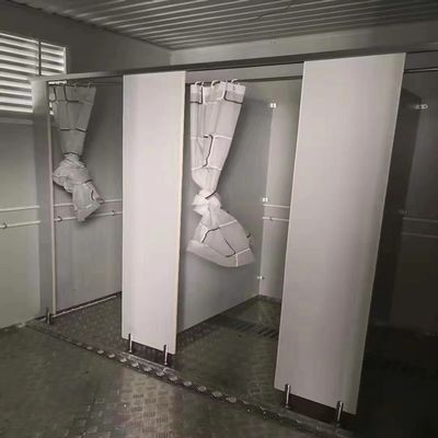 Techo superior impermeable Prefabricado de montaje rápido único inodoro portátil hecho de material de contenedor