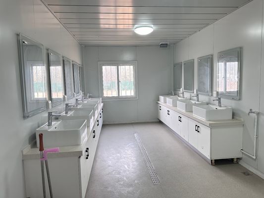 Color personalizado Casa de contenedores móviles de vida La más popular Instalación rápida Modularizado Flat Pack 20ft 40ft