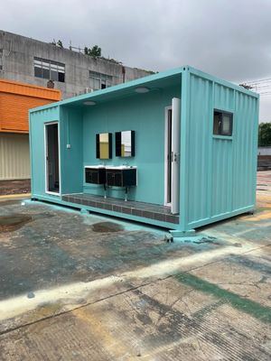 Estilo del sudeste asiático diseño moderno móvil plástico químico inodoro móvil simple casa prefabricada con estilo moderno