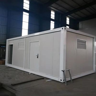 Bajo costo de envío Prevención de desastres Inodoro de campamento portátil con diseño personalizado de 20FT / 40FT y grosor estándar