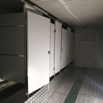 Instalación rápida diseño unisex inodoro prefabricado contenedor modular contenedor móvil inodoro prefabricado fácil de montar baño