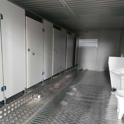 Instalación rápida diseño unisex inodoro prefabricado contenedor modular contenedor móvil inodoro prefabricado fácil de montar baño