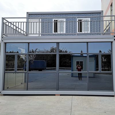 Casa de contenedores modular de 40 pies de estilo moderno y simple para multifunción Casa de camping prefabricada de 20 pies Casa pequeña prefabricada desmontable