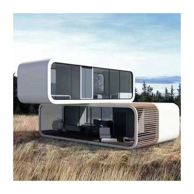Razoable estilo de diseño contemporáneo exterior Contenedor de acero cápsula hogar cápsula modular hotel a prueba de agua y humedad