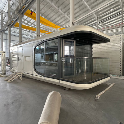 Hotel de lujo Casa de contenedores móviles con cápsula de espacio al aire libre y diseño de espacio comercial