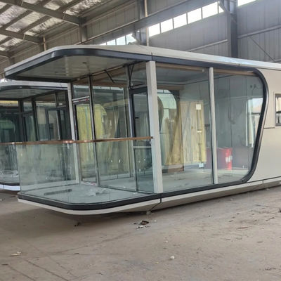 Contenedor moderno móvil capsula hotel experiencia de comodidad y eficiencia con la casa de la cápsula espacial