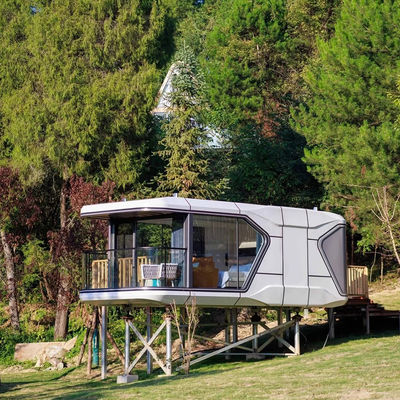 Casa de la cápsula espacial modular Hotel de la cápsula espacial Casa con color personalizado y diseño moderno