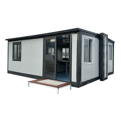 Transporte y carga Contenedor prefabricado multifunción de 20 pies Casa expandible Casa prefabricada plegable de acero ligero