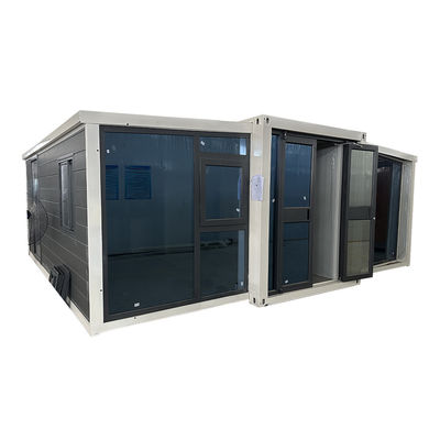 Casa de contenedores expandible de 20 pies 30 pies 40 pies Casa prefabricada de acero impermeable con montaje flexible y color personalizado