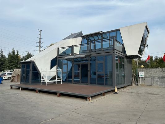 Puente roto Puerta de aluminio Casa móvil portátil para hoteles Casa móvil prefabricada 40 pies 20 pies Casa de contenedores prefabricada