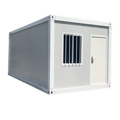 Emplazamiento de construcción de diseño único seguro fuerte estable panel de sándwich de 20 pies desmontable casa de contenedores para el campamento de trabajadores