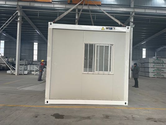 Instalación rápida de color personalizado Modular de acero de vidrio de lana panel de sándwich plegable Contenedor Casa para ahorrar energía baja en carbono