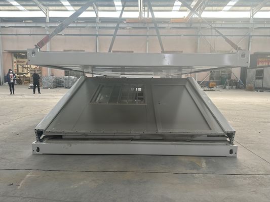 Casa de contenedores plegable con marco de acero galvanizado