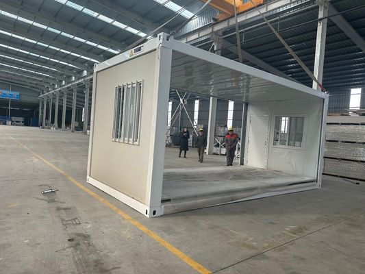 Diseño sencillo fácil de ensamblar 20 40 pies Casa de contenedores Prefabricado Casa de contenedores plegable para el espacio de vida del apartamento
