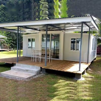 Estilo de diseño contemporáneo Tipo de lujo 20 pies Casa de contenedores de construcción rápida de módulo expandible