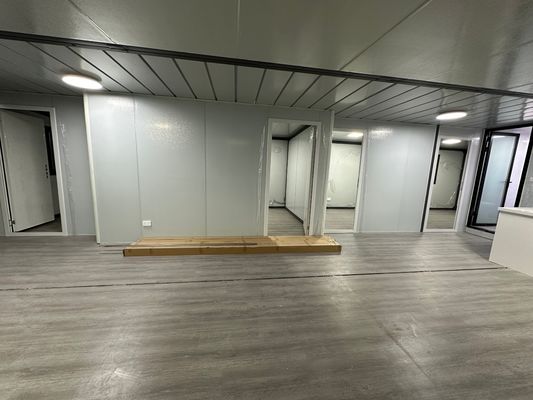 Casa móvil de 40 pies expandible con marco de acero Sala de estar Villa de acero Casa de contenedores de lujo y buen aislamiento térmico