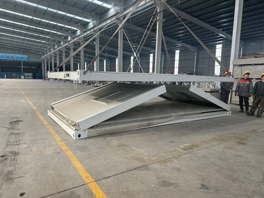 15-30 años de vida útil Espacio de oficina plegable Hogar 20 pies cabaña cabaña Z plegable Casa de contenedores prefabricada con marco de acero