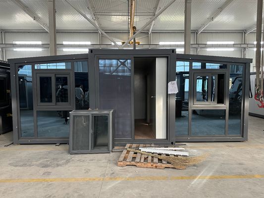 Casa de contenedores prefabricada prefabricada con panel de sándwich expandible para una vida cómoda de 1-3 dormitorios