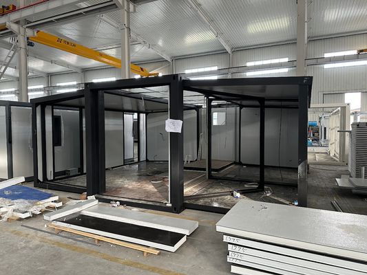Casa ampliable para casa Hotel Villa 40 Ft 20 Ft fácil de instalar espacio marco de acero impermeable Prefabricado casa móvil