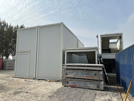 Flexible montar 20ft 30ft 40ft montaje rápido Contenedor de paquete plano de oficina Casa modular a prueba de agua Prefabricado para oficina