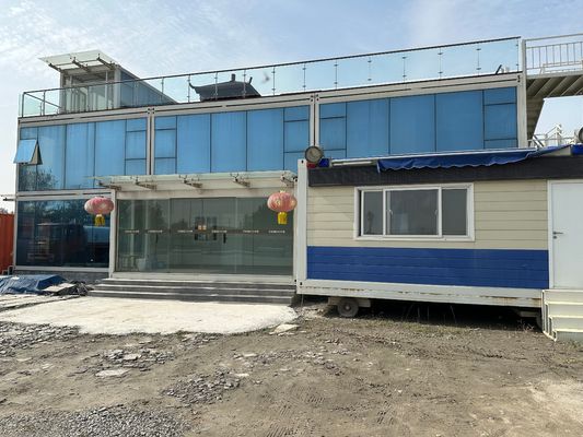 Estilo de diseño contemporáneo Instalación rápida Personalización profesional portátil Casas de contenedores prefabricadas de alta potencia de viento