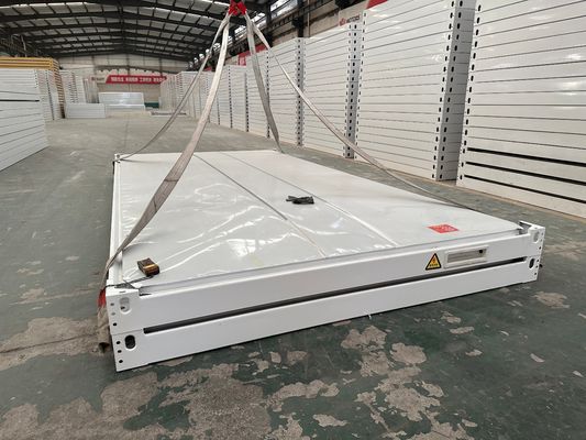 20FT Casa de contenedores plegable para la oficina Panel de sándwich Mini Contenedor de casa con personalización lista y profesional