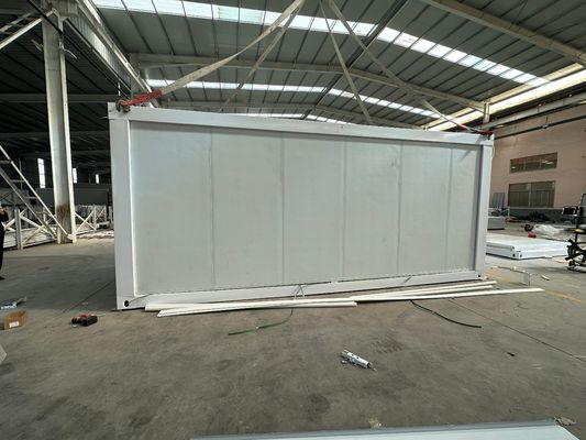 Panel de sándwich de bajo mantenimiento 20 40 pies impermeable Modular prefabricado Acero marco plegable Contenedor Casa para taller