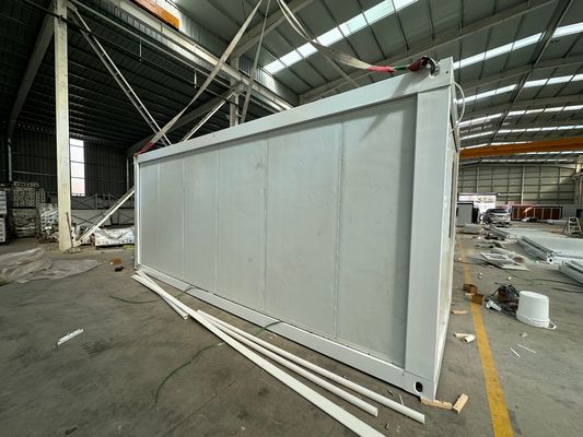 Panel de sándwich de bajo mantenimiento 20 40 pies impermeable Modular prefabricado Acero marco plegable Contenedor Casa para taller