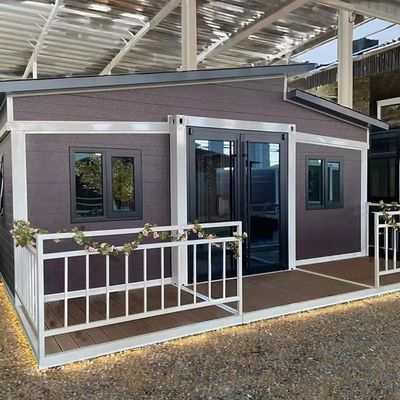 Casa de contenedores prefabricada de 2 dormitorios portátil y expandible para oficinas