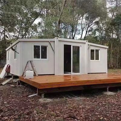 Casa de contenedores prefabricada de 2 dormitorios portátil y expandible para oficinas
