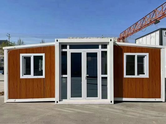 Casa de contenedores prefabricada de 2 dormitorios portátil y expandible para oficinas