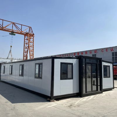 Edificio de oficinas Contenedor portátil extensible Casa de 20 pies Casas prefabricadas Casa de contenedores expandible con diseño de diseño libre