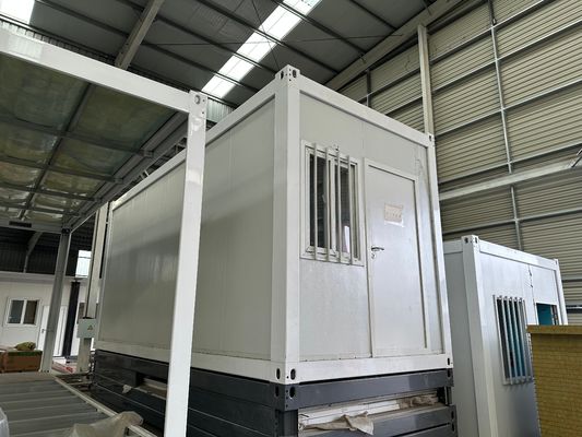 Ventana de aluminio prefabricada a medida móvil modular de paquete plano contenedor de casa de diseño panel de sándwich duradero para el apartamento