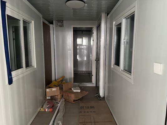 Villa de construcción rápida 20 pies 30 pies 40 pies casas de contenedores móviles expandibles con cocina