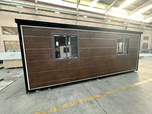 Villa de construcción rápida 20 pies 30 pies 40 pies casas de contenedores móviles expandibles con cocina