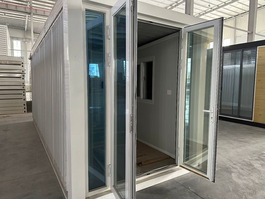 Villa de construcción rápida 20 pies 30 pies 40 pies casas de contenedores móviles expandibles con cocina