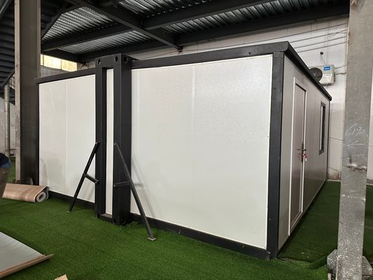 40 pies o panel de sándwich personalizado Casa de contenedores expandible Salón cálido y baño