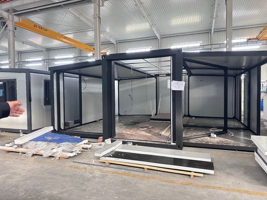 Casa de contenedores expandible para obra de construcción móvil Protección del medio ambiente reciclable
