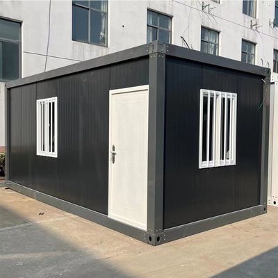Casas de contenedores desmontables de 20 pies 40 pies de bajo consumo de carbono Con un diseño modular Cuadro de acero Casas modernas para la industria hotelera