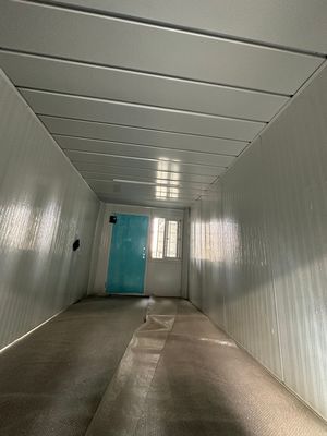 20/40 pies Contenedor plegable impermeable Casa de diseño personalizado Casa prefabricada para alojamiento de trabajadores de campamento