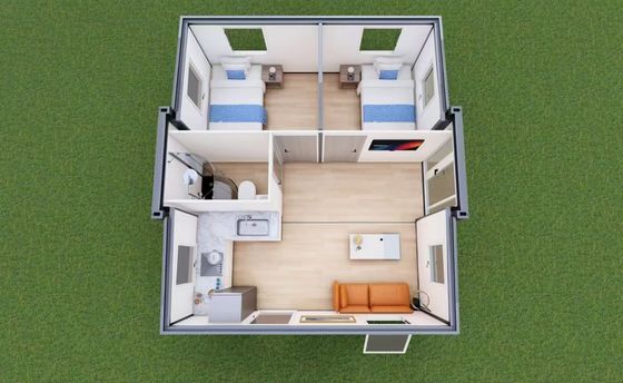 Contenedor extraíble, ecológico, expandible, Villa Casa prefabricada Casa prefabricada expandible