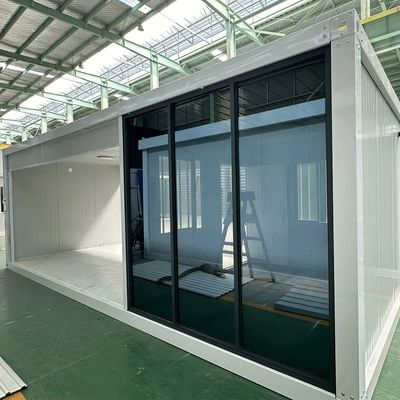 Diseño portátil modular panel de sándwich Cuadro de acero Casa de contenedores desmontable con opción de color personalizada